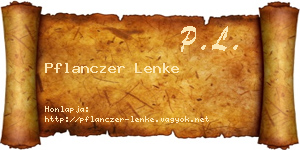 Pflanczer Lenke névjegykártya